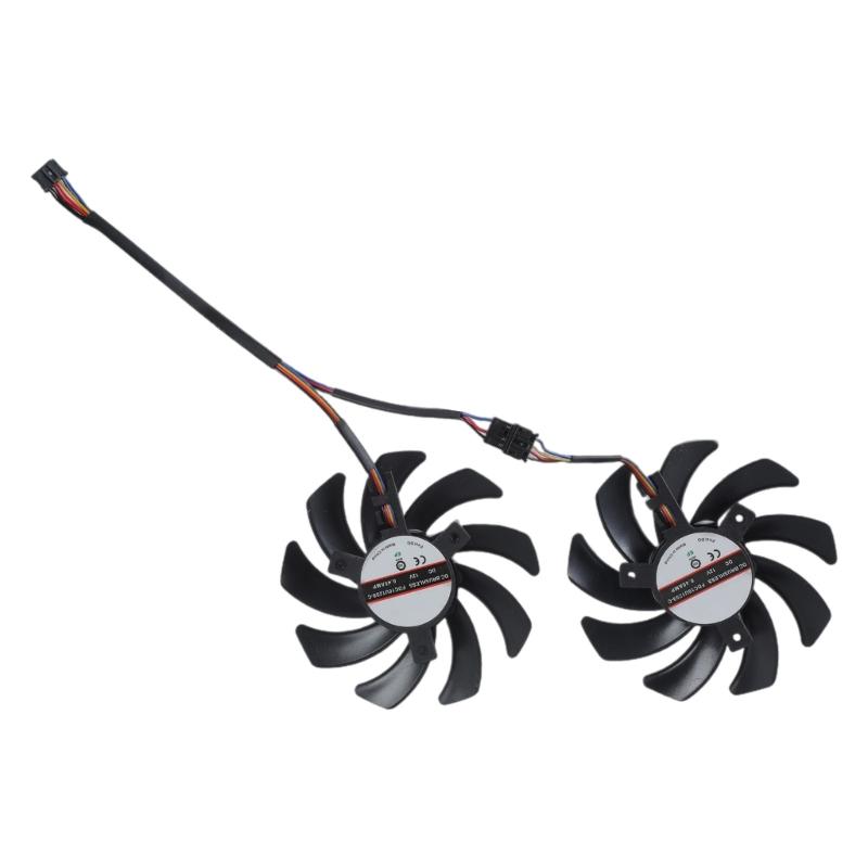 

85 мм 12 В вентилятор охлаждения видеокарты для RX 5600XT 5700 6600, вентилятор для кулеров видеокарт, игровая радиаторная замена 1