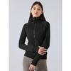 Winter Yoga Clothing Top Outdoor Sports Running Jacket Women Fall and Winter Fleece Cardigan Slim-Fit Hood Sweatshirt Women