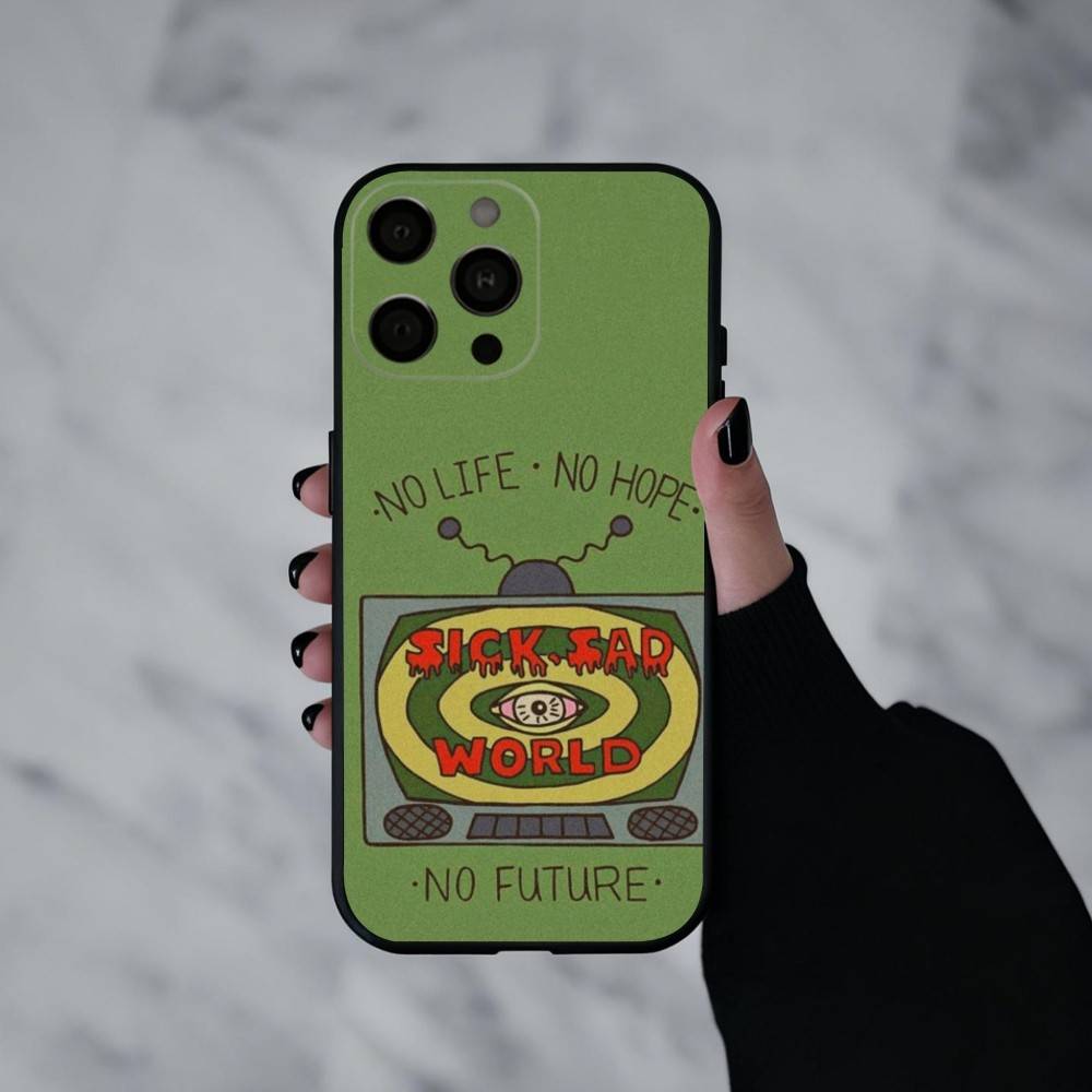 Daria Cool Girl Fashion Phone Case For iPhone 17pro,16,15,14,13,12,11 Plus,Pro Max,XS,Soft Silicone Black Cover