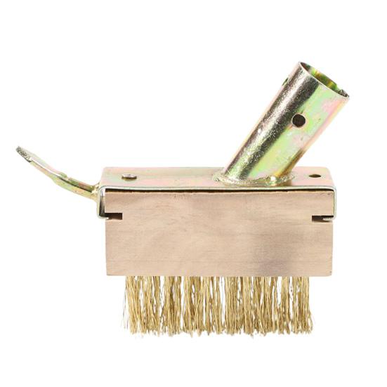 Fugen-Unkrautbürstenkopf mit Messingdrahtborsten, 2-in-1-Unkraut- und Moosentferner, manueller Rissstecher für Pflastersteinkanten auf Terrassen