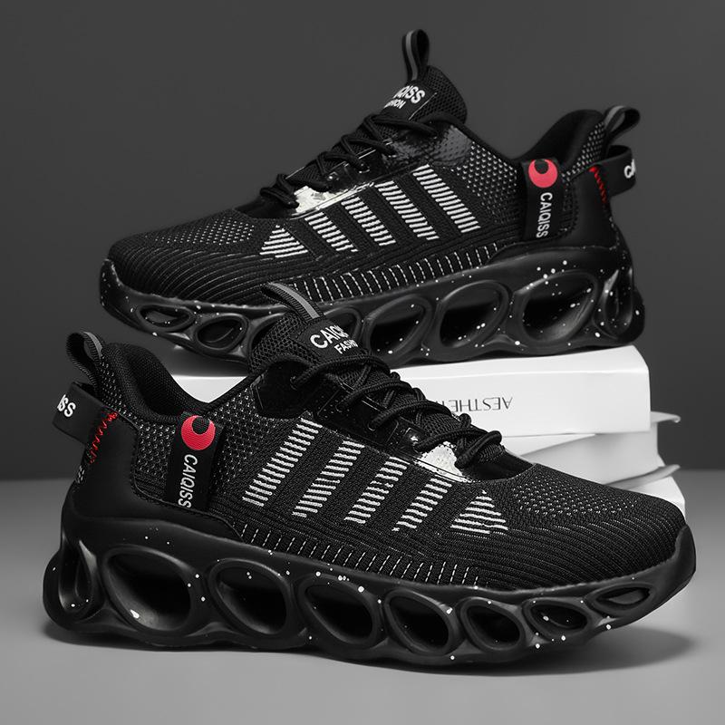 Neue atmungsaktive Mesh-Freizeitherrschuhe Übergröße Sportschuhe Übergröße leichte Laufschuhe
