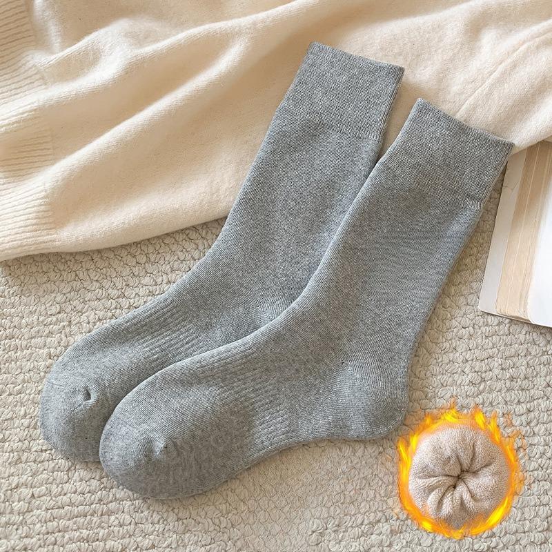 Men's Autumn and Winter Thick Warm Boneless Hair Hoop Long Socks