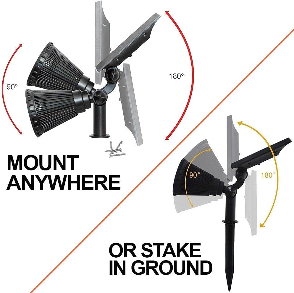 Solar Light Outdoor Waterproof Solar Garden Light Landscape Lighting Channel Spotlight Wall Light Automatic on/off (warm/white)