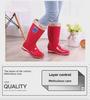Women's Non-Slip Mid-Tube Rain Boots - Fashionable, Wear-Resistant, Waterproof Footwear for Kitchen and Outdoor Use