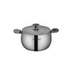 Food Grade Stainless Steel Mini Milk Pot with Two Ears Home Three-layer Steel Food Small Cute Hot Milk Stew Pot Kitchen Tools