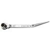 TOP Stainless Steel Ratchet Wrench, Curved Shank, for Construction Workers, 17x21mm, Made in Japan, SRM-17x21BT, Tsubame-Sanjo, Japan