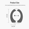 Mibodi 3 Pairs Thickened Adhesive Washable Toilet Seat Covers