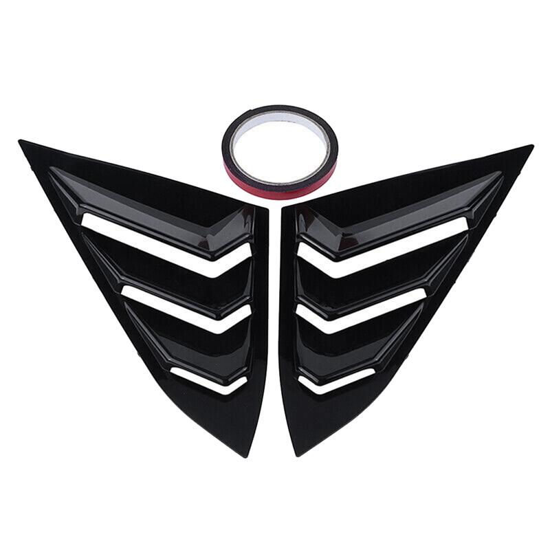 For Honda Civic 2016- Sedan Rear Side Vent Quarter Window Louver Cover Triangular Window Trim Accessories