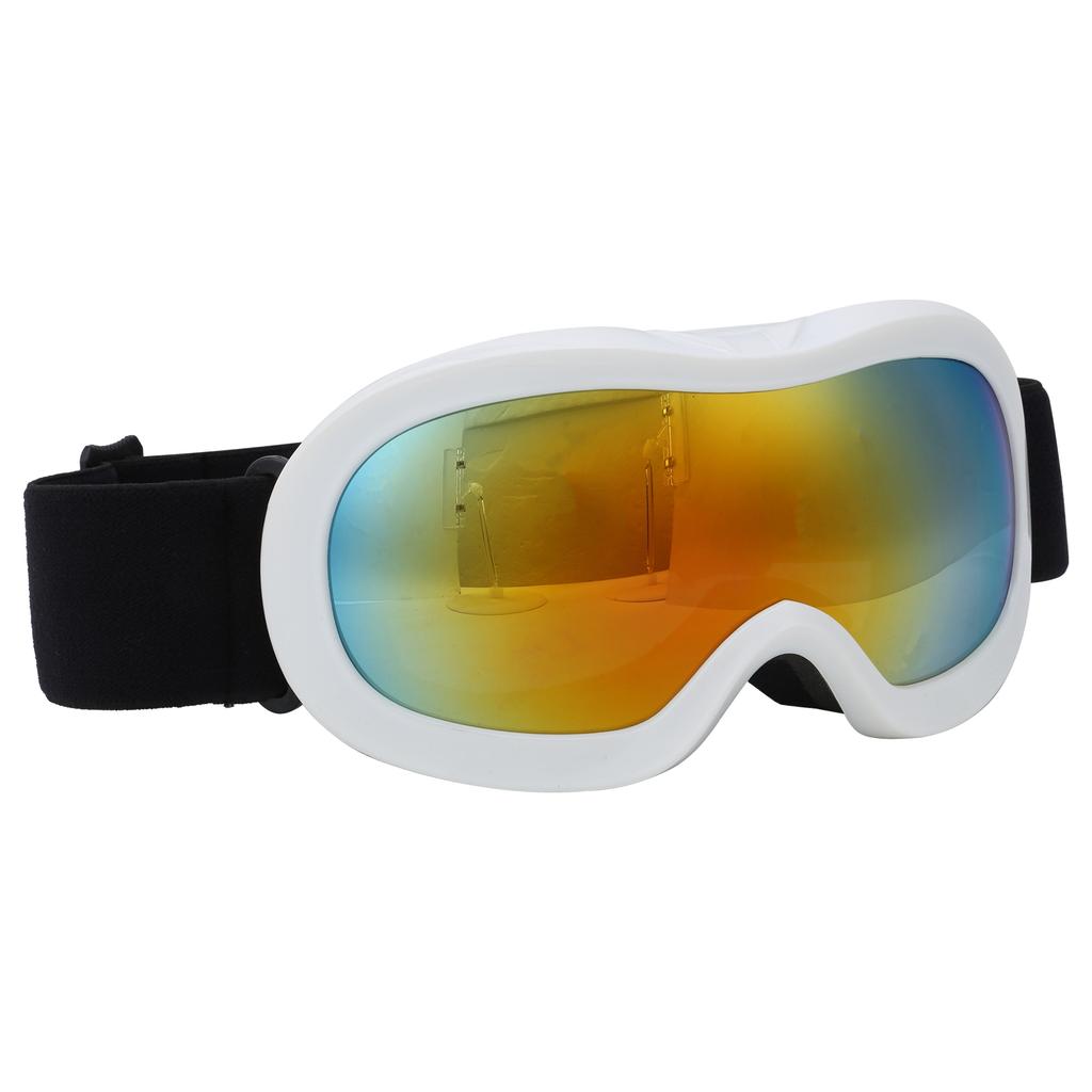 Gogle narciarskie i snowboardowe dla dzieci, soczewki dwuwarstwowe, ochrona przed zaparowaniem i promieniowaniem UV, gogle narciarskie(Biały )