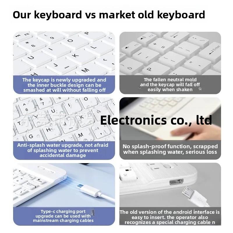 Bluetooth Wireless Keyboard Mouse Set Compatible with iPad Phone Tablet Learning Machine Universal Magic Rechargeable Version