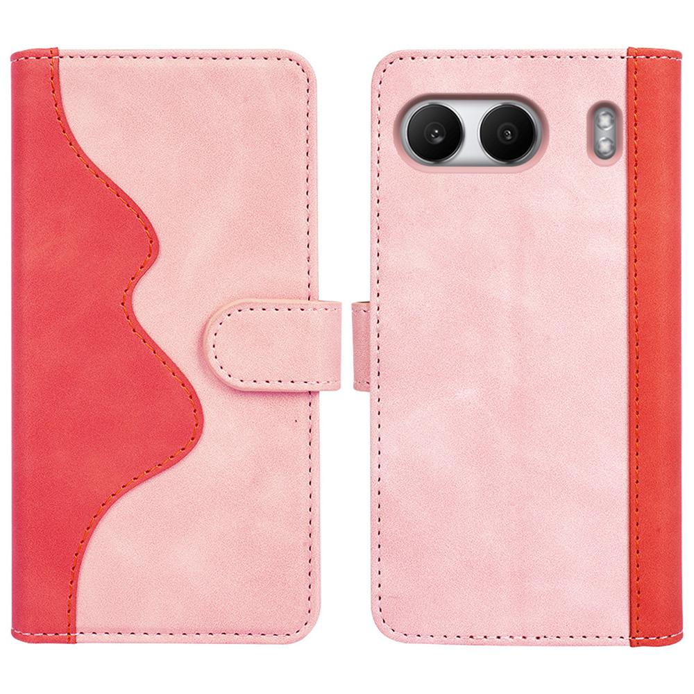 For OnePlus Nord 4 Wallet Case Leather Phone Cover Splicing Color