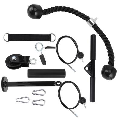 DIY sada fitness vybavení Pulley Bar Pull Popruh Arm Power Triceps Silový trénink