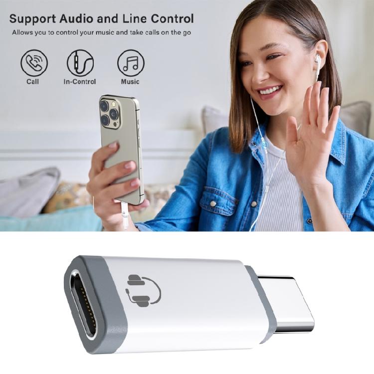 Type C To Connector  Sound  Adapter Type C Earphone Adapter Aluminum Charging Adapter  Sound  Converter for Phone  15/16