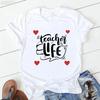 Hot Selling Women's Top Hot Selling Love Personality Pattern Printed Short-sleeved T-shirt Women Summer polyester fabric