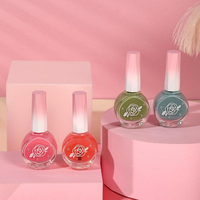 Fast Drying and Stay Fragrant Nail Polish No Bake Fast Drying Oily Non-tearable Non-irritating Odor Light Fragrance