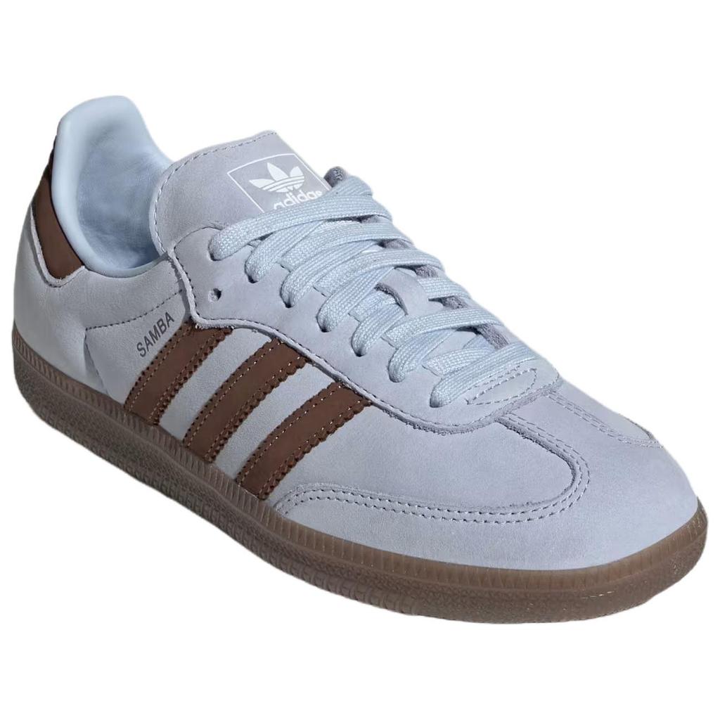adidas Samba OG Crystal Sky Earth Strata Weiß Damen Sneaker Braunes Schuhwerk-Weiß IH9167