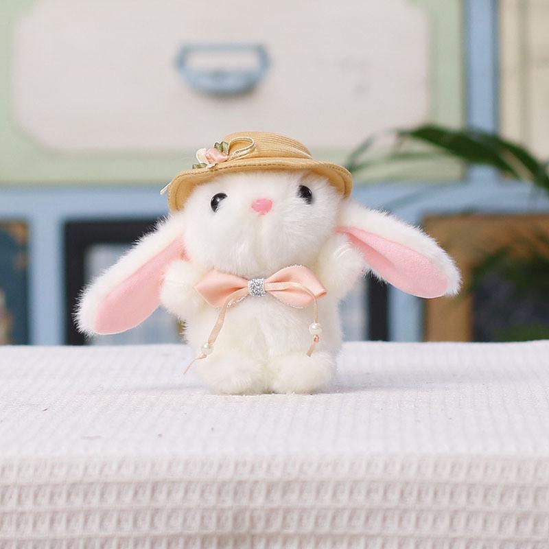 Plush Bunny Keychain With Cotton Filling For Bag Decoration And Collectible Gift
