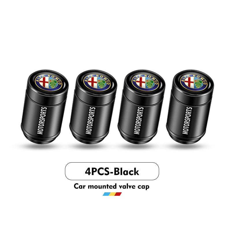 Pro Alfa Romeo 2026 Horká nálepka Kryt ventilku pneumatiky kola auta Prachotěsný uzávěr Příslušenství s logem Pro Alfa Romeo Giulietta GT 159 1