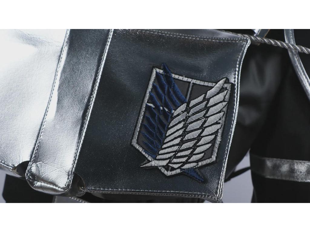 Beishui Attack On Titan Final Chapter Mikasa & Allen Cosplay Leather Outfit for Men