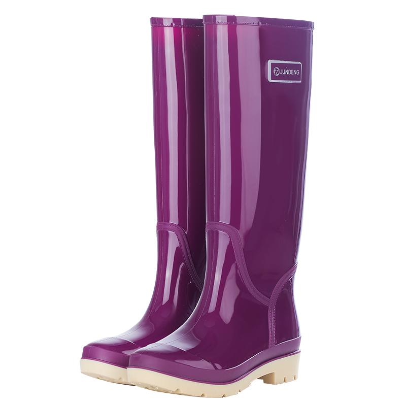 

Женские резиновые сапоги - легкие, водонепроницаемые, легко надеваются и снимаются, с красочным внешним видом для моды на открытом воздухе в сезон дождей 235-240