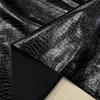 Micro-elastic Coated Python Patterned Fabric Pants Skirt Designer Clothing Fabrics Wholesale Cloth for Diy Sewing Material