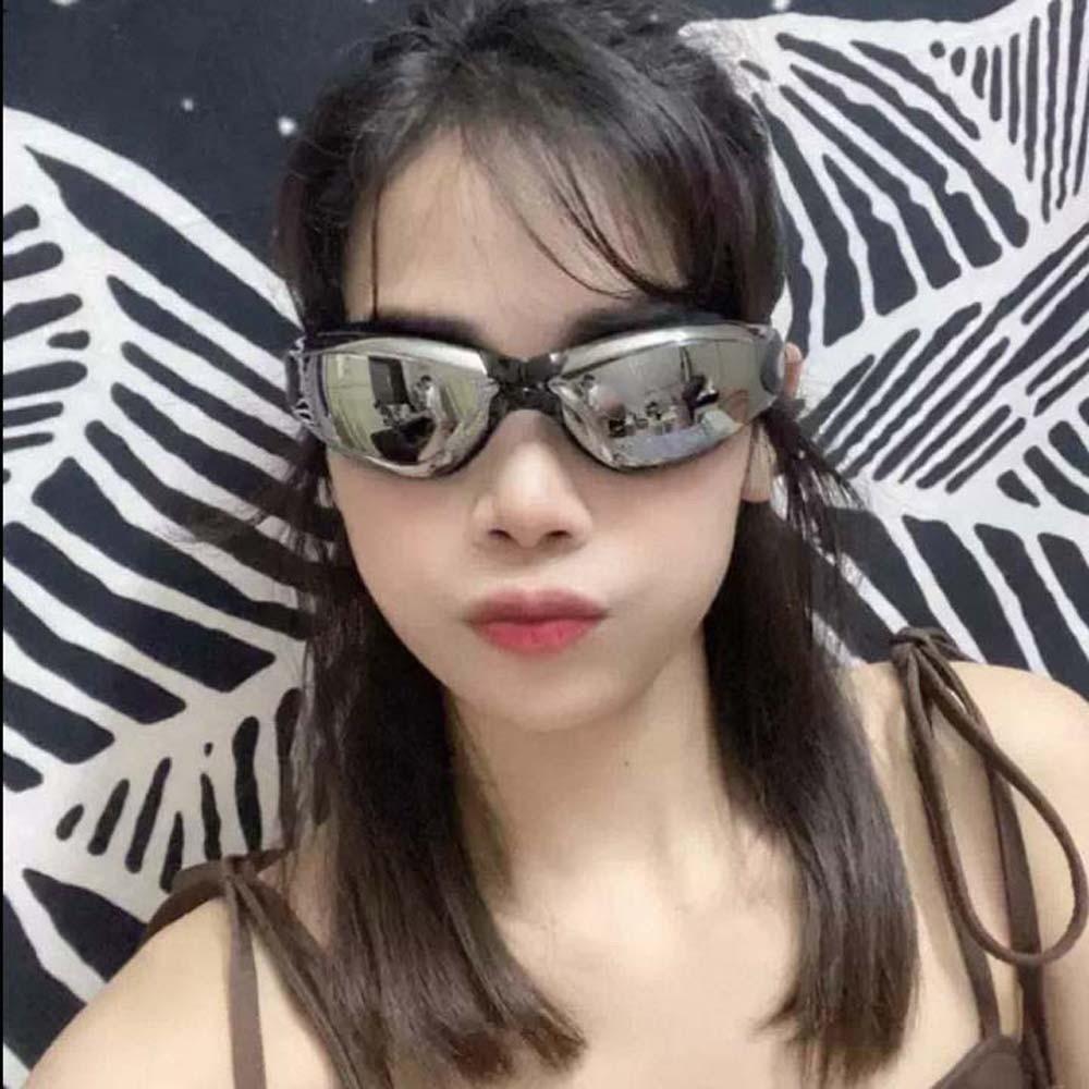 Dazzling Colors Myopia Swim Goggles Electroplating Anti-fog Swimming Eyewear  Snorkeling