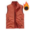 Men's Double-Sided Waterproof Windproof Fishing Vest with Velvet Lining