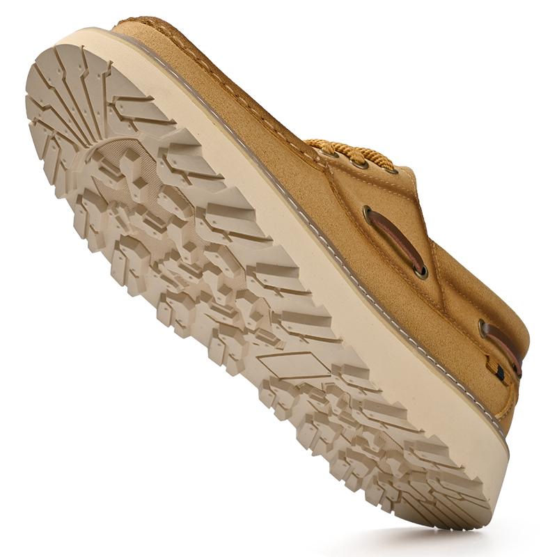 Ανδρικά Casual Παπούτσια από Σουέτ Δέρμα, Χοντρές Σόλες, Παπούτσια Πλατφόρμας, Για Εξωτερικό Περίπατο, Πεζοπορία, Ορειβασία