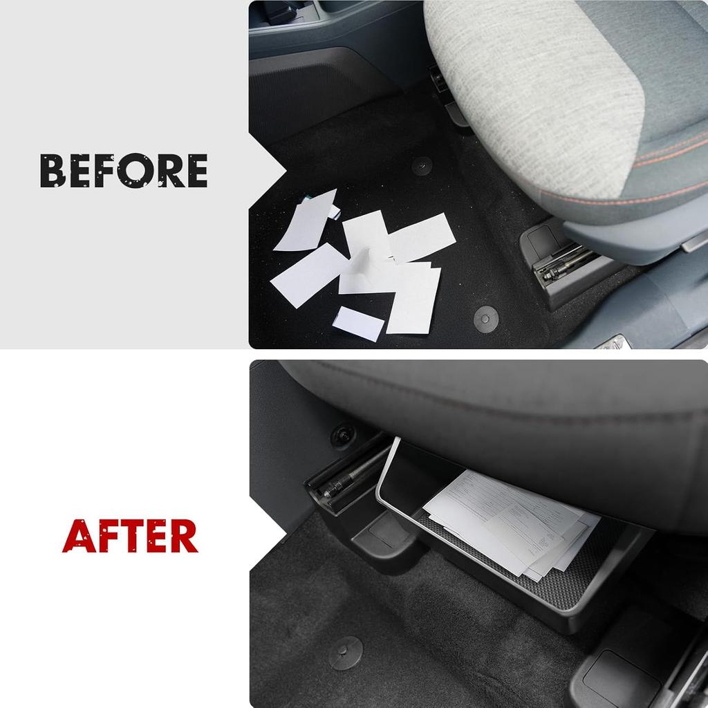Mabett Under-Seat Storage Box for Ford Maverick Power Seat -2025, Front Row Electric Seat Underseat Organizer Accessories