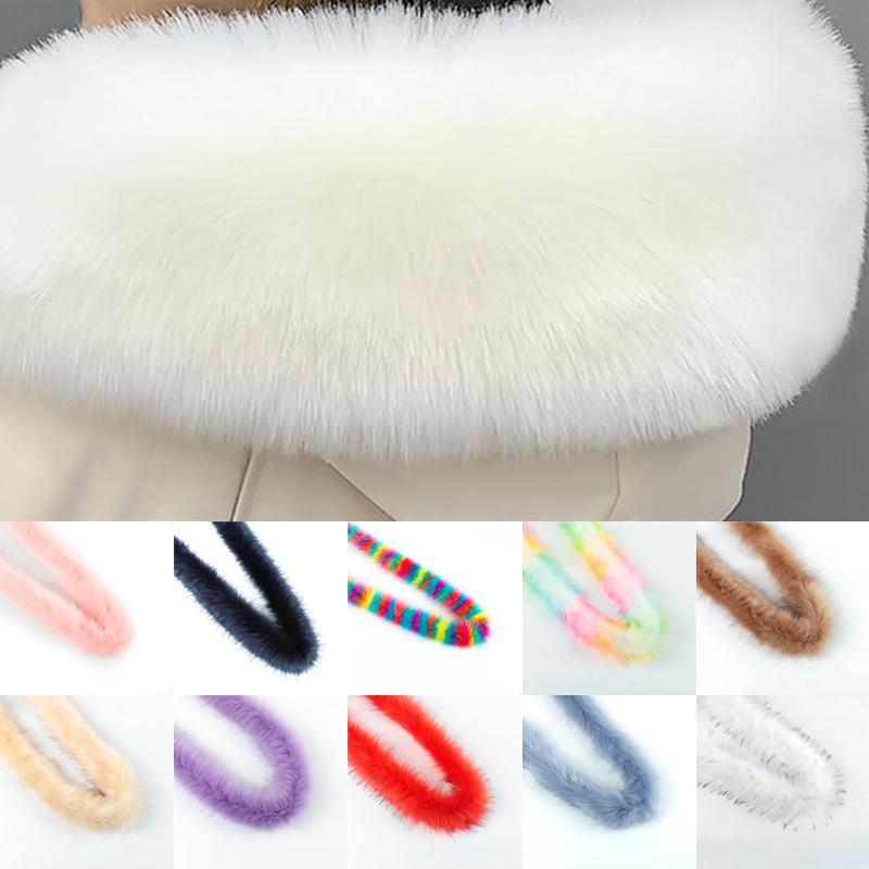 Künstlicher Fuchsfellbesatz Bandbänder Flauschige Besatzstoffstreifen Für DIY Bekleidung Nähen Kostüm Handwerk Mantel Hut DIY Materialien