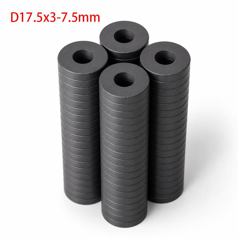 100/20 Stück Ferrit-Ringmagnete mit Loch Starke Schwarze Runde Permanentmagnet-Scheiben Heavy Duty Keramikmagnete für Kühlschrank & Basteln (as the picture,20pcs)