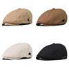 Solid Color Casual Cotton Beret Hat Women Breathable Travel Cap Summer Spring