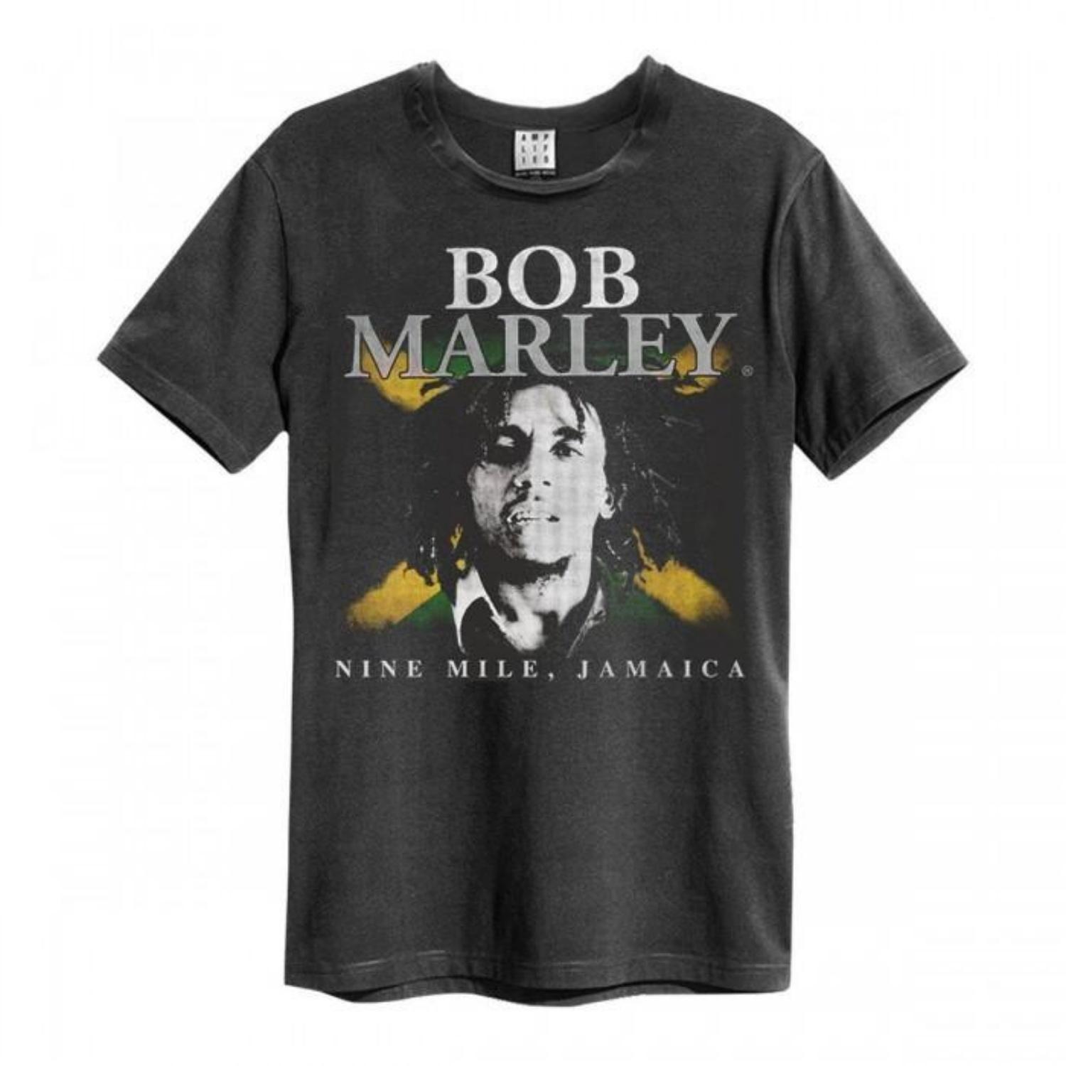 Amplified Unisex Adult Nine Mile Bob Marley T-Shirt S