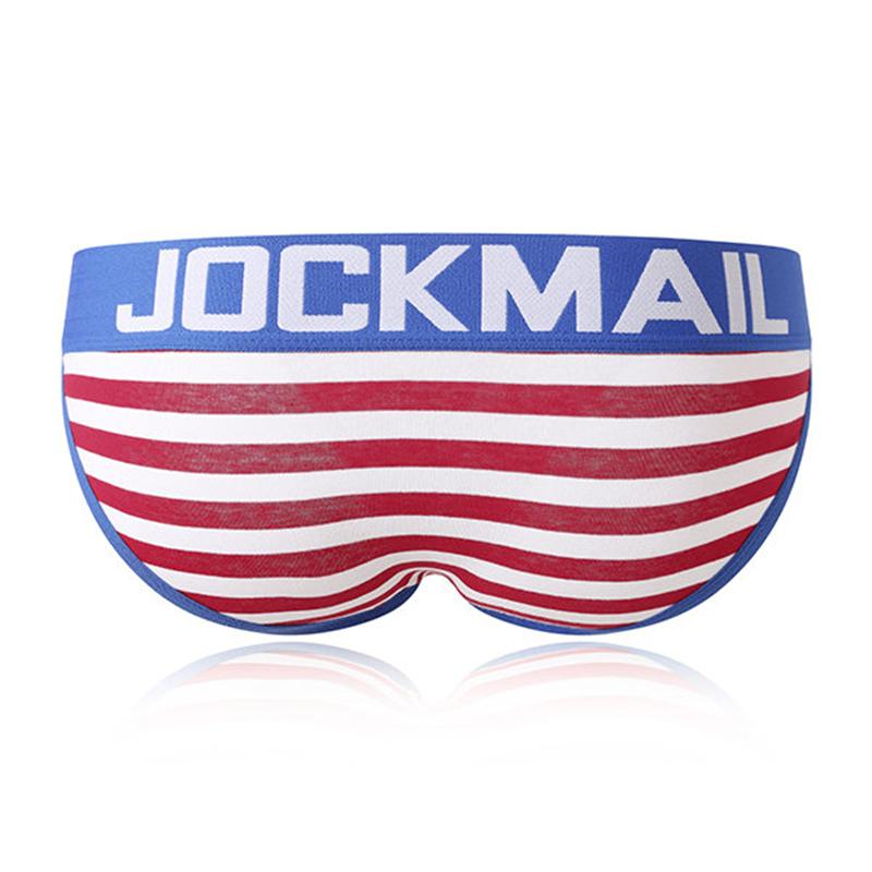 Trosor JOCKMAIL Randmönster för män Herrkalsonger Lågfärgade Andningsbyxor Sportkalsonger