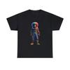 Unisex Adult T-Shirt Neon Insane Clown Character Horror Movie Tee Spooky Creepy