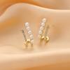 French Style S925 Silver Pearl Earrings – Trendy, High-End, Light Luxury Design for Women