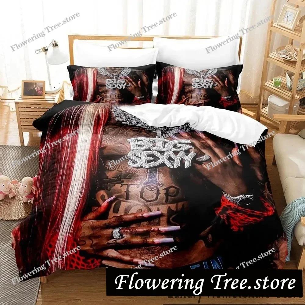 3D Print NLE Choppa Rapper Bedding Set Boys Girls Twin Queen King Size Duvet Cover Pillowcase Bed Boys Adult Home Textileextile