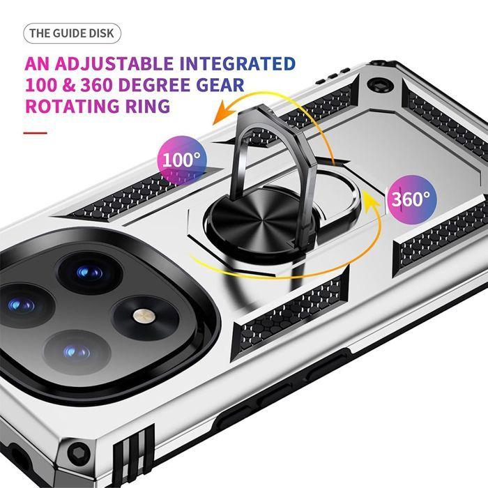 Coque de protection pour Xiaomi Redmi Note 14 Pro+ 5G - Antichoc - Rigide - Argenté