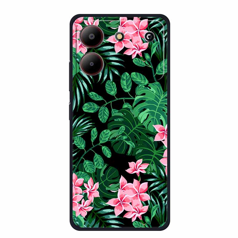 For ZTE Blade A54 Case Cute Cartoon Cat Black Silicone Soft Phone Case For ZTE Blade A54 4G Back Cover Case A 54 6.6" Funda Capa