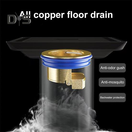 Automatická podlahová vpust s jádrem, proti zápachu, proti úniku, rychlá drenáž, proti hmyzu, rychlá drenážní podlahová mřížka