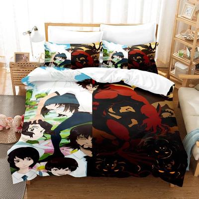 Anime Devilman Crybaby Bequeme Bettdecke Bettbezug Kissenbezug Bettwäscheset Kinder Schlafzimmer Dekoration Heimtextil
