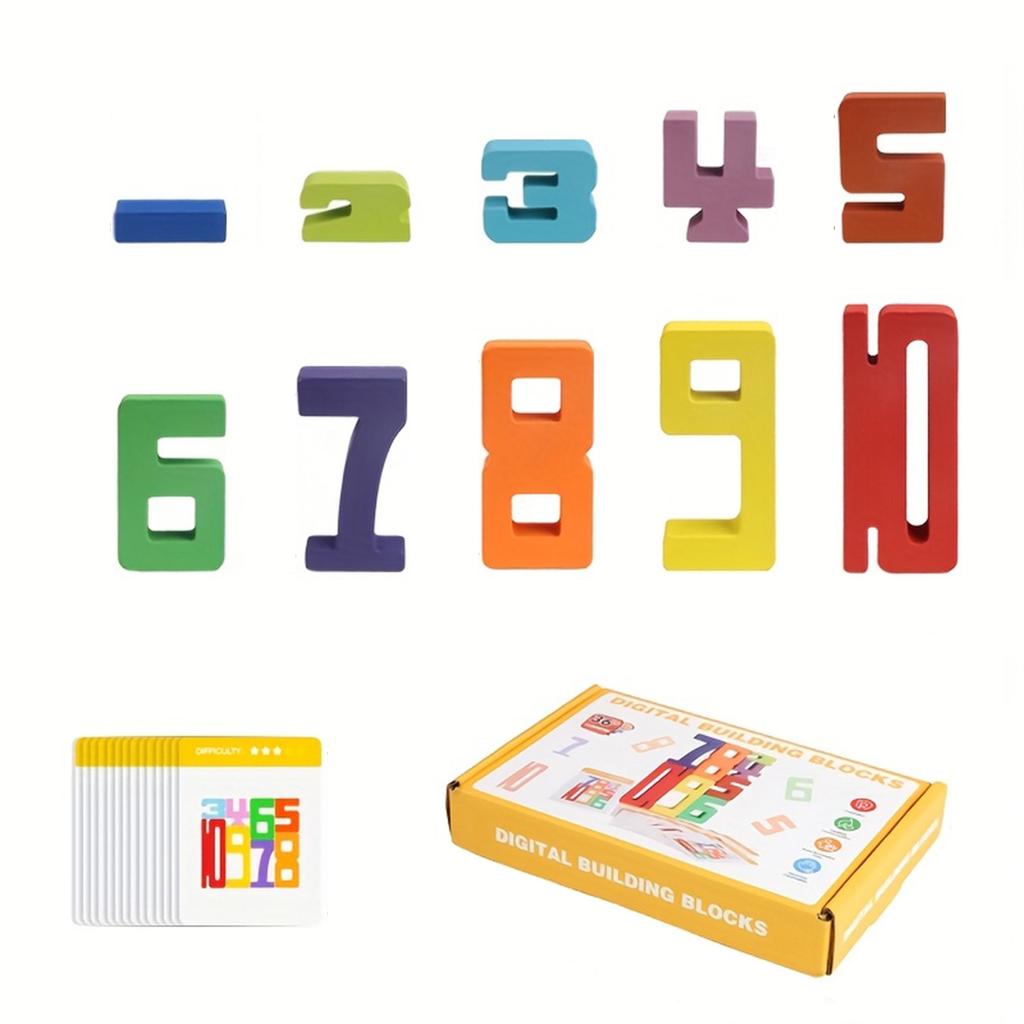 Number Building Block, Number Mazes, Educational Board Games, Wooden Educational Toys,Enhance Logical Thinking, Suitable Gifts For Children!