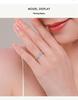 Modian S925 Sterling Silver Geometric Diamond Ring - Simple Fashion, Hollow Design, Trending Jewelry