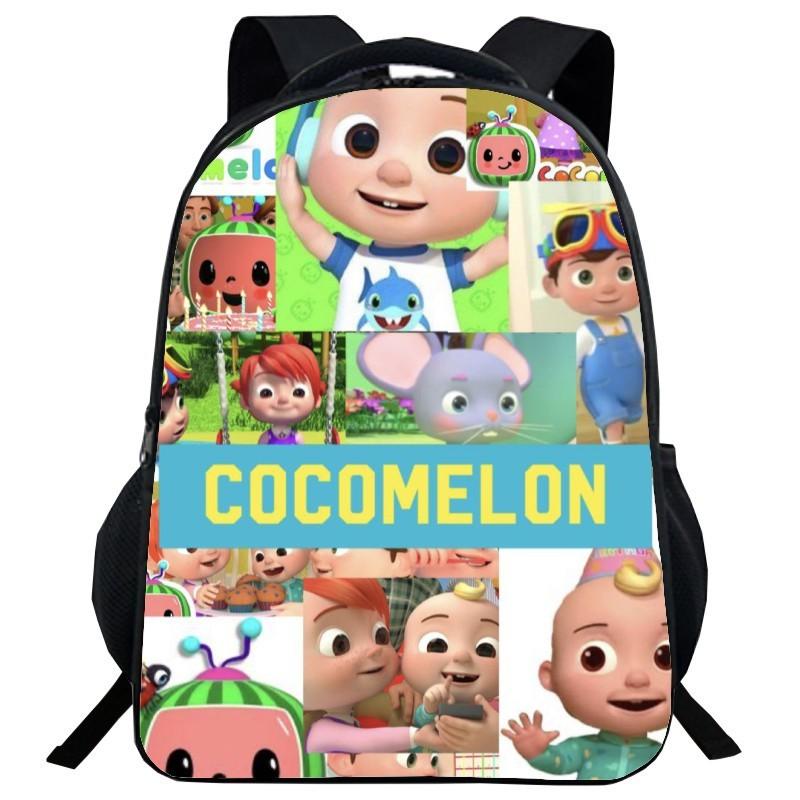 Cocomelon Backpack Children School Bags Durable Cartoon Lankybox Schoolbag For Kids