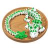3D Printed Sakura Dragon 10.8 Inches Articulated Dragon with Movable Joints Rotating Cherry Blossom Tail Flexible Dragon Fidget Toy for Desk Decor