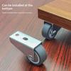 4Pcs Solid Fixed Caster Wheels Wear Resistant Movable Directional Rollers for Warehouse Trolleys Storage Shelves Household Furniture