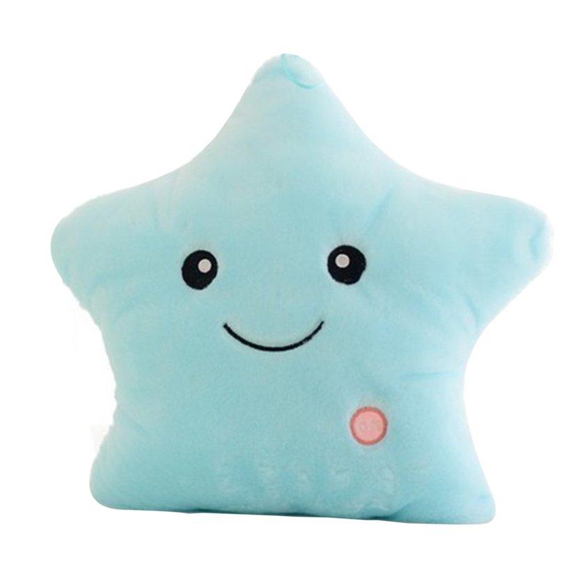 star pillow with lights