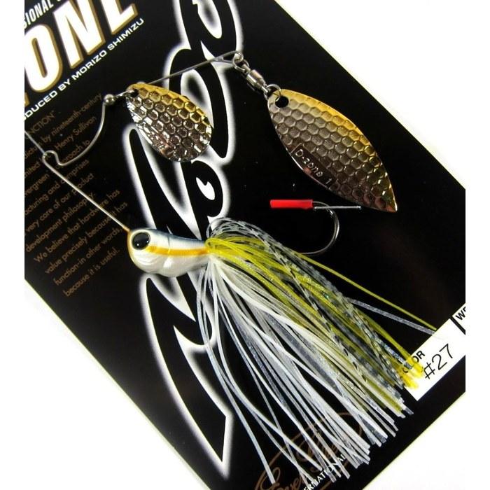Evergreen D-Zone Tandem Willow Leaf Spinnerbait 3/8oz Chart Shad #27