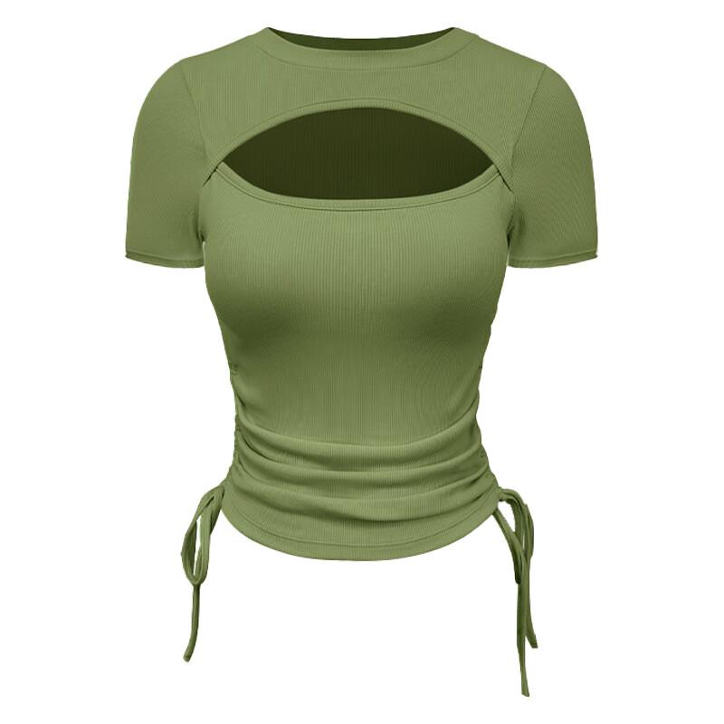 Unisex Sommer Sport-T-Shirt mit Kordelzug