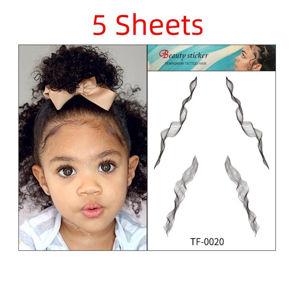 Long Lasting Hairline Stickers Disposable Bangs Stickers Hair Edges Temporary Tattoos  Makeup